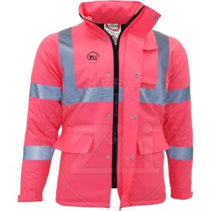 Chaqueta y Pantalones de Seguridad Reflectantes de Forro Polar de Algodón Impermeable ANSI Clase 1 con Luz LED Intermitente, Logotipo Personalizado, Ropa de Trabajo de Invierno - Product Image 1