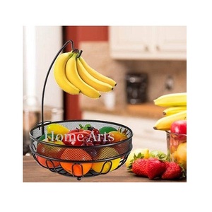 Cesta de Verduras de Hierro de Diseño Más Reciente, Cesta de Frutas de la Mejor Calidad con Tamaño Personalizado y Soporte para Plátanos al Mejor Precio - Product Image 5