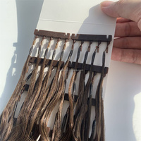 6D IF2 Haar verlängerung Haar Premium Russische natürliche chinesische Nagel haut ausgerichtet Remy Virgin Feather echtes jungfräuliches menschliches Haar