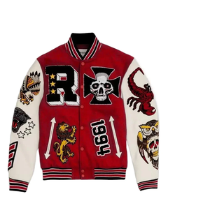 Vente en gros Chenille Broderie Baseball Letterman Vestes/Varsity Vestes Haute Qualité Personnalisé Imprimé Broderie Varsity Jacket - Product Image 4