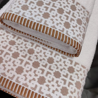 Juego de Toallas de Baño Turcas de Lujo 100% Algodón Jacquard, Antimicrobianas, Ecológicas, de Secado Rápido, 70cm*140cm 50cm*90cm, Toallas de Hotel