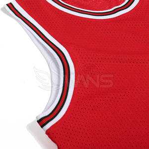 Maillot de basketball respirant à manches courtes pour hommes, grande taille, avec logo personnalisé, prix de gros - Product Image 4