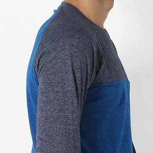T-shirt à manches longues raglan léger pour homme, logo personnalisé, t-shirt à manches longues raglan pour homme, t-shirt de baseball à manches longues raglan - Product Image 2