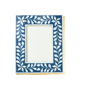 Elegant <b>White</b> Mother of Pearl Inlay Photo <b>Frame</b> Customizable Indian Handmade Mother of Pearl Inlay <b>Picture</b> <b>Frame</b> Craft - Product Image 2