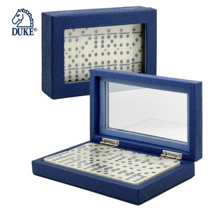 Biểu tượng tùy chỉnh pebbled giả da hộp bộ sưu tập trò chơi Bộ Domino thể loại trò chơi cờ vua - Product Image 3