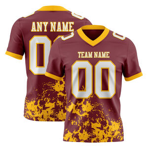 Camiseta de malla de fútbol para hombre adulto superventas, camiseta de fútbol americano de equipo de Club de media manga con diseño de sublimación - Product Image 2