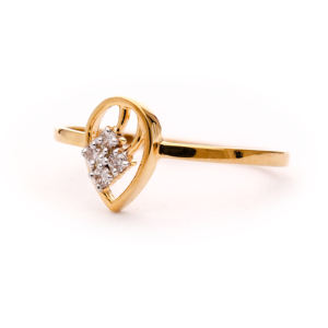 แหวนทองประดับเพชรดีไซน์ใหม่สำหรับผู้หญิง-ของขวัญวันครบรอบที่เรียบง่ายและสง่างาม - Product Image 6