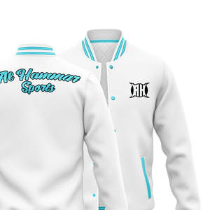 Nuevas chaquetas de bombardero de béisbol con letras personalizadas de moda para parejas bordado con capucha de calle alta con revestimiento de patrón de primavera - Product Image 2