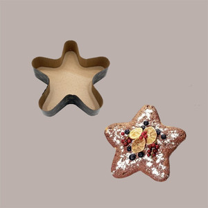 แม่พิมพ์อบขนมรูปดอกกุหลาบแบบใช้แล้วทิ้ง คุณภาพสูง เป็นมิตรกับสิ่งแวดล้อม น้ำหนัก 500 กรัม ขนาด 5 จุด Dm235H60mm 10 ชิ้น วัสดุเกรดอาหาร สำหรับทำฐานเค้ก - Product Image 4