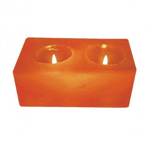 Eco-Friendly <b>Cube</b> Shape Himalayan Salt Candle Holder Tea <b>Light</b> Natural Crystal Pink Rock Salt Handcrafted Durable Home Decor - Product Image 5