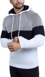 Colección Otoño Invierno 2024, jerséis con Capucha de punto informales a la moda para hombre, prendas de punto 3D cálidas de colores sólidos de manga larga transpirables - Product Image 6