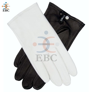 Gants en cuir marron Parade Sandhurst Gants de graduation Cadet Gantelets en cuir noir pour fête quotidienne en plein air fabriqués au Pakistan - Product Image 6