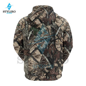 เสื้อฮู้ดปักลายทหารสำหรับล่าสัตว์ในฤดูหนาว คุณภาพสูง ขายส่ง สำหรับผู้ชาย ผลิตจากโพลีเอสเตอร์ 100% - Product Image 2