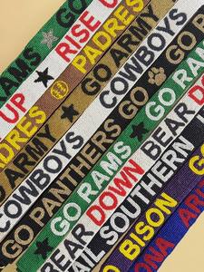 Colorful Rainbow <b>Stars</b> Beaded Embroidery Bag Strap Adjustable Wide Shoulder Belt Replacement Crossbody Purse Handles Gold Hooks - Product Image 2