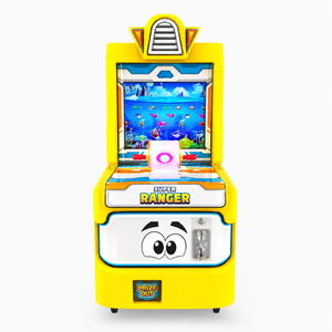 เครื่องเกมตกปลาซูเปอร์เรนเจอร์ – แบบหยอดเหรียญ, ไฟ LED, เกมตกปลาสำหรับเด็ก, สีเหลือง - Product Image 2