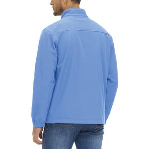 Veste imperméable de randonnée personnalisée veste à capuche à coquille souple imperméable coupe-vent pour l'extérieur veste pour hommes - Product Image 2