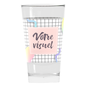 Verre à bière personnalisé Wobz 58CL, design européen, impression numérique, sans quantité minimale, fabriqué en France, pour les fêtes - Product Image 2