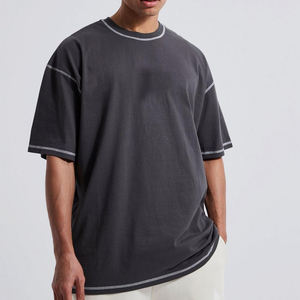 T-shirt ample et épais personnalisé pour homme, T-shirts oversize en coton délavé à l'acide pour homme, T-shirts à manches longues pour homme - Product Image 6