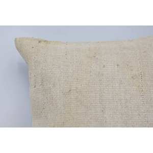 <b>Beige</b> Ikat Patchwork Wool Pillow 18x18 Inch Luxury Vintage Square Fabric <b>Cushion</b> for Living Room and Bedroom Decor - Product Image 2