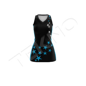 Uniforme de robe de netball pour femmes anti-odeur évacuant l'humidité en vrac personnalisé - Product Image 4