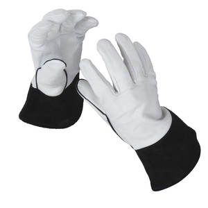 Guantes de soldadura TIG de cuero dividido de vaca de calidad superior, alta durabilidad, impermeables, a prueba de fuego, seguridad Industrial, protección para brazos y manos - Product Image 2
