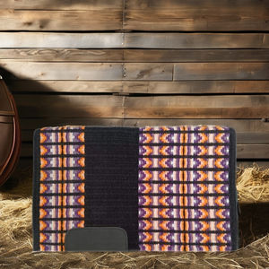 Manta de sillín occidental de lana tradicional con forro de polialgodón para equitación diaria y espectáculos de senderos para jinetes ecuestres - Product Image 1