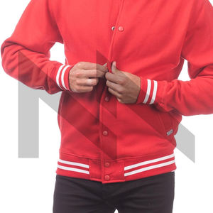 Chaquetas de béisbol bomber ajustadas informales para hombre, tela de lona ligera personalizada con cuello levantado a la moda para invierno - Product Image 3