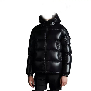 Promocional moda brillante abrigo de invierno hombres Puffer Down Jacket Custom Puffer Jacket - Product Image 3
