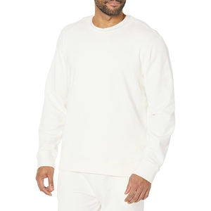 Sudadera extragrande con logotipo personalizado para hombre, jersey de cuello redondo con hombros caídos, ropa de calle de algodón, estilo pesado - Product Image 1