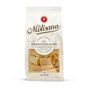 Pasta Molisana N. Paccheri di Grano Duro 316 Non Raffinati, Confezione da 500g, 12 Pezzi - Product Image 1