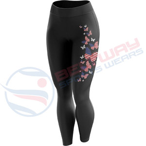 Leggings de fitness pour femmes OEM taille haute personnalisés nouveau style de leggings imprimés par sublimation pour la salle de sport - Product Image 5