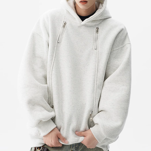 Chaqueta con Capucha Estilo Americano, Gruesa, con Doble Cremallera, Diseño de Letras, para Hombre, de Invierno, Antiencogimiento, de Poliéster, con Bolsillos - Product Image 3