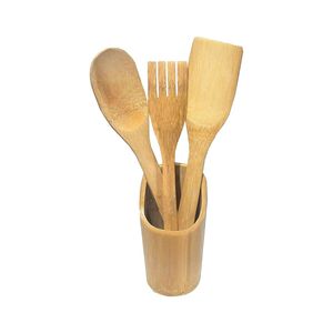 Fabrication et vente en gros de cuillères en bambou vaisselle pour restaurant spatule ensemble d'ustensiles de cuisine haute qualité du Vietnam - Product Image 6