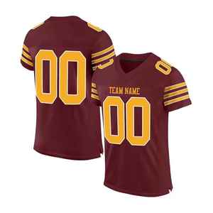 Camiseta de fútbol americano, camiseta sublimada con tela que absorbe la humedad, costuras reforzadas duraderas y transpirables, diseño cómodo - Product Image 2