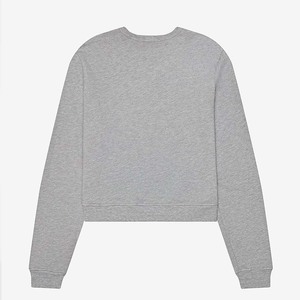 Top court basique gris chiné à manches longues - Product Image 2