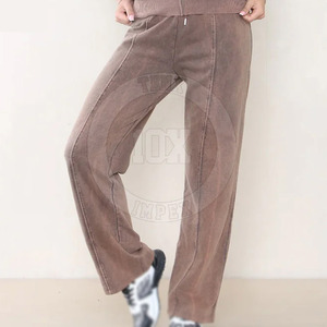 Survêtements délavés à l'acide sur mesure pour femmes survêtement délavés à l'acide coupe confortable à prix d'usine pour femmes en polaire douce - Product Image 5