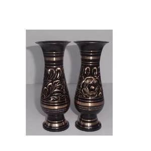 Vase décoratif en laiton vintage fait à la main pour salon table à manger et bureau décoration de la maison - Product Image 4