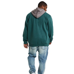 Sudadera con Capucha para Hombre, 100% Algodón, Tejido de Felpa, Ecológica, Invierno, Manga Larga, Talla Grande, Térmica - Product Image 3