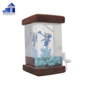 Lampe de bureau en bois en résine époxy, best-seller, décoration d'intérieur élégante, éclairage pour chambre à coucher et design d'intérieur, fabriqué au Vietnam - Product Image 6