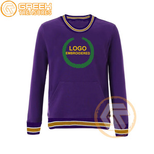 Personnalisé Omega Solide 100% Coton Polaire Brodé Sweat Fraternité Haute Qualité Grec Psi Hommes Respirant Sororité - Product Image 5