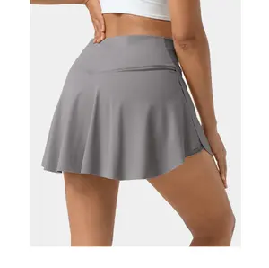स्कर्ट सॉलिड सेक्सी शॉर्ट्स स्कर्ट 2 पीस ड्रेस स्पोर्ट्स जिम टेनिस बांग्लादेशी से त्वरित सुखाने वाली सांस लेने योग्य योग स्कर्ट आपूर्तिकर्ता