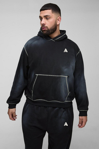 Conjuntos Deportivos Unisex Casuales de Algodón 100% Transpirable con Logotipo Personalizado, Sudaderas con Capucha y Pantalones Deportivos Extra Grandes para Hombre - Product Image 3