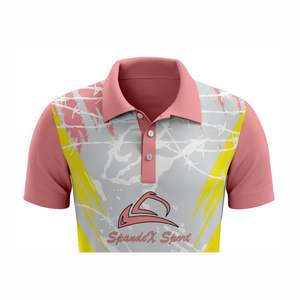 Polo de manga corta colorido completo de alta calidad al por mayor, Polo personalizado para hombre - Product Image 3