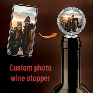 Custom Heart Pendant Wine Stopper Personalized Romantic <strong>Gift</strong> for Weddings Birthdays Anniversaries Valentine's Day Christmas - Product Image 5