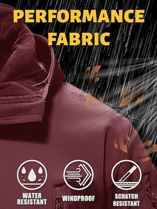 Wholesale Mens <b>Soft</b> <b>Shell</b> <b>Jacket</b> Tactical Style Winter Warm Fleece Lined Coat with <b>Hood</b> supplier - Product Image 6