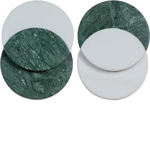 จานรองแก้วหินอ่อนรูปผลิตภัณฑ์เครื่องครัว,ที่รองแก้วหินอ่อนชุด4ชิ้นสำหรับห้องครัวชาถ้วยกาแฟบนโต๊ะตกแต่งรถไฟเหาะ - Product Image 6