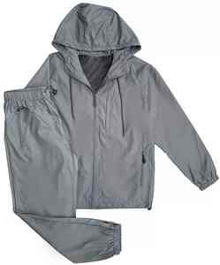 Conjunto de Chaqueta y Pantalones Deportivos Impermeables de Nailon con Capucha, Estilo Casual, Fabricante OEM, Ropa Deportiva Personalizada - Product Image 1