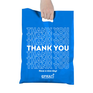 Bolsa de plástico con mango de troquelado reforzado de alta calidad MDPE de Turquía con precio de fábrica para ir de compras - Product Image 2