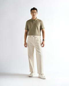 Men's Fitted Short Sleeve <b>Polo</b> <b>Shirt</b> Custom Cotton Polyester Fabric Breathable Knitted Fitted With logo By Routine Vietnam - Product Image 2