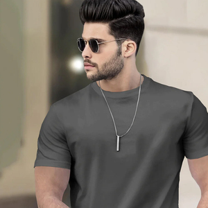 Camiseta Extra Grande de Algodón Orgánico para Hombre, Tejido de Punto, Sensación Suave, Ligera, Transpirable, Ecológica, Estilo Casual, Precio Bajo - Product Image 5
